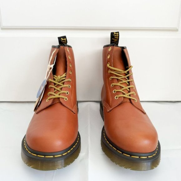 ***Sold***Dr Martens Unisex Tan Winter Grip 1460 DM-Lace-up Leather Boots - Picture 7 of 11